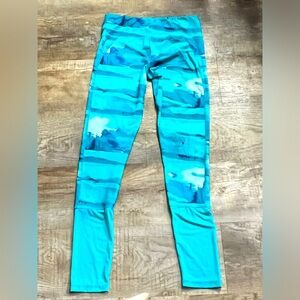 CHAMPION Powertrain Blue/White Multicolored Women’s Leggings EUC
